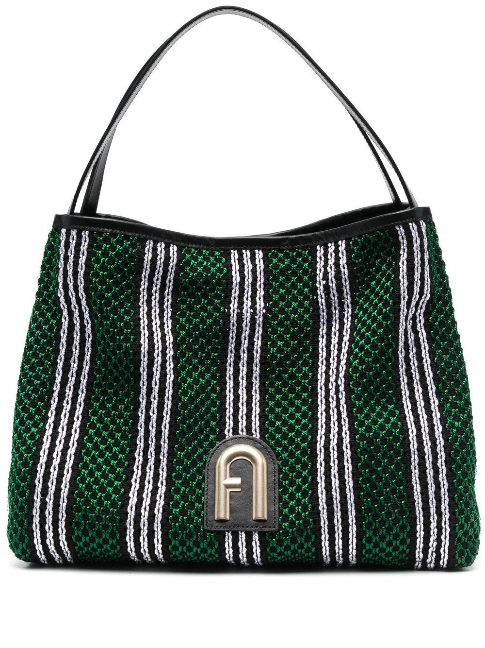 Furla Stripepattern Tote Bag in Black Lyst
