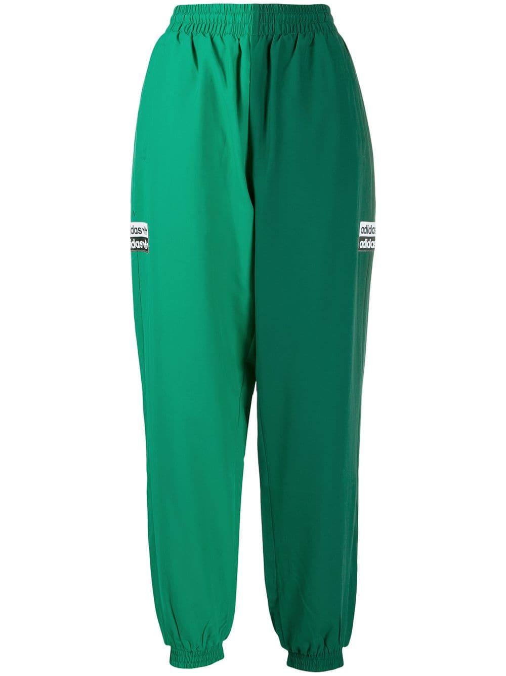 adidas Synthetic Block Panel Track Pants in Green - Lyst