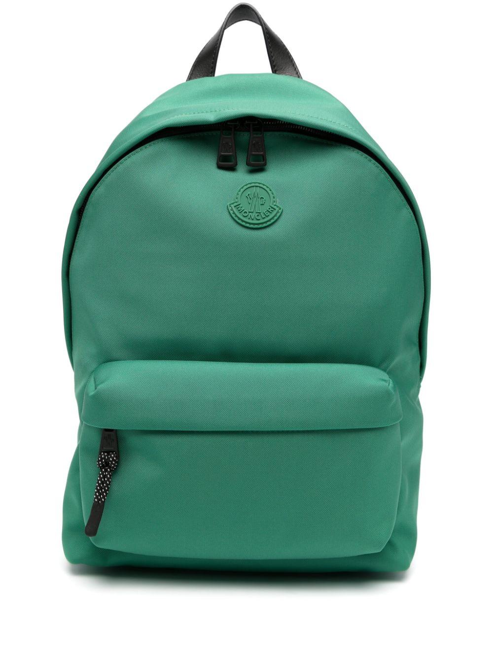 Moncler Pierrick Logopatch Backpack in Green for Men Lyst