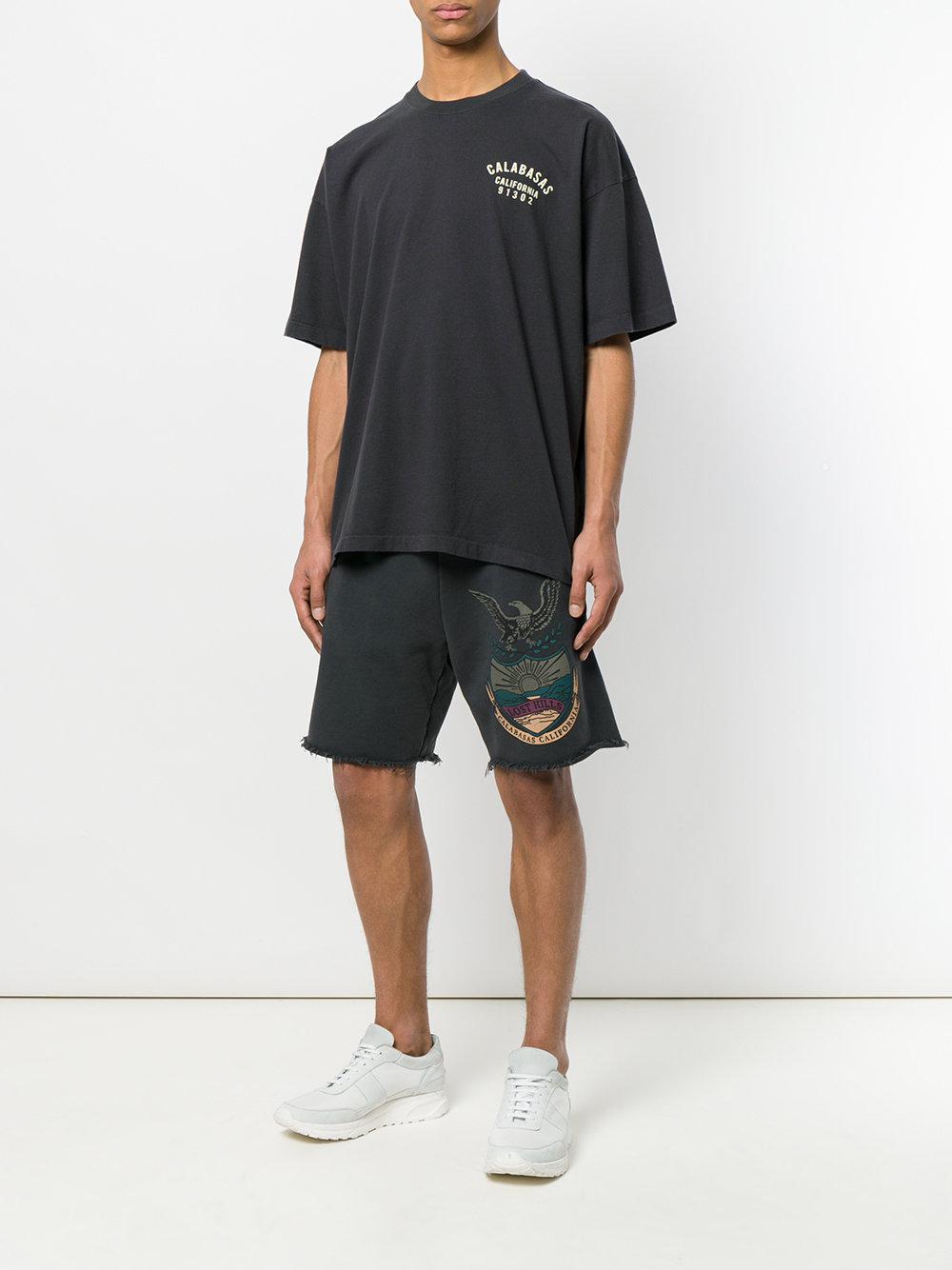 Yeezy Calabasas Lost Hills Crest Shorts in Gray for Men | Lyst