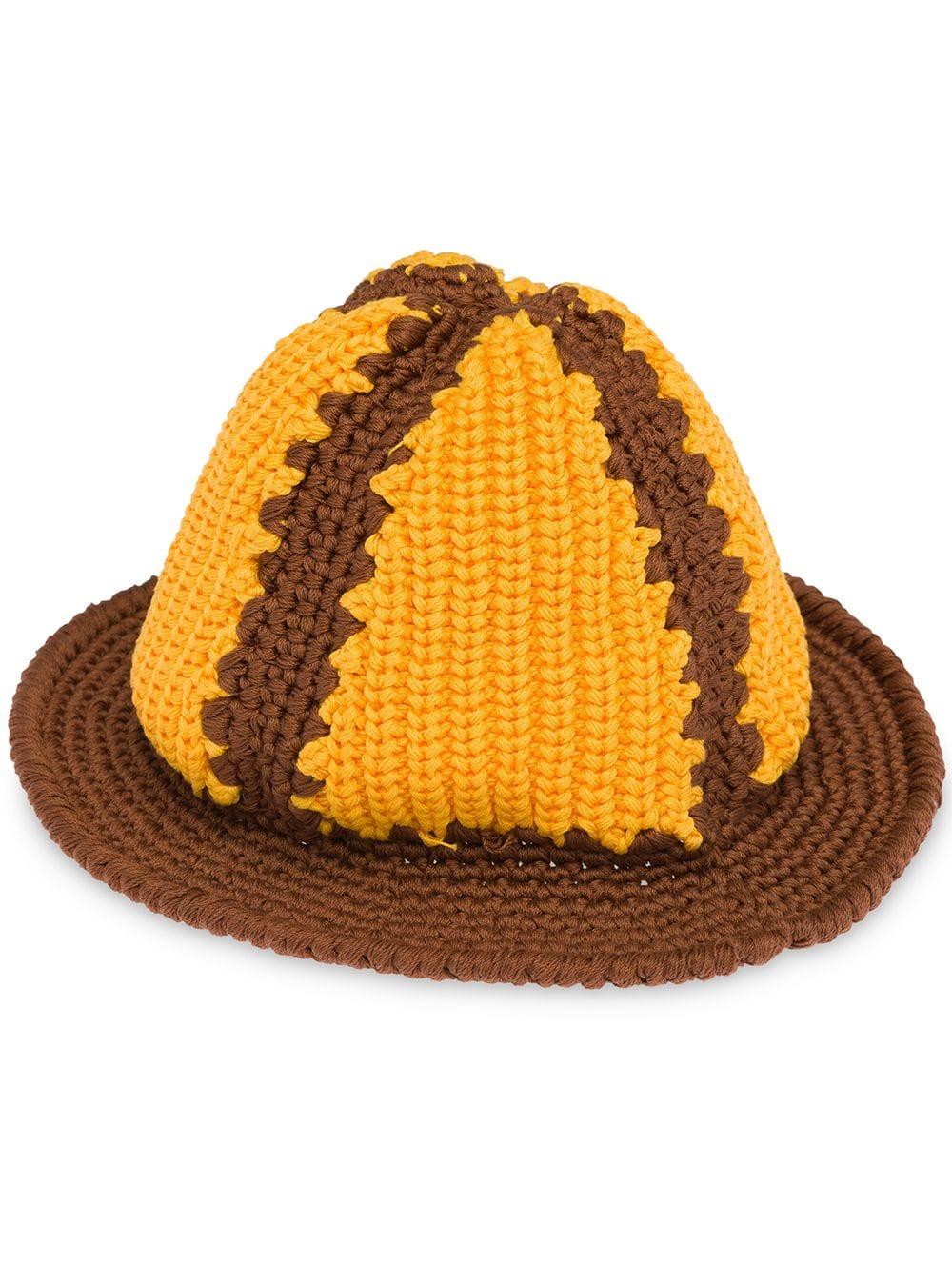Miu Miu Cotton Crochet Bucket Hat in 