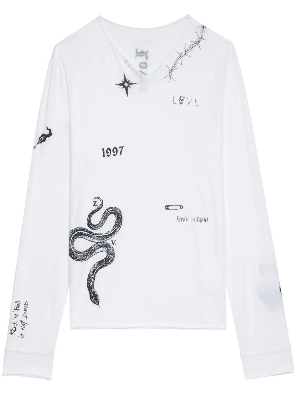 ZADIG & VOLTAIRE｜ROCK FLASH メンズ 長袖Tシャツ SGTS7106H 楽天市場】ZADIG & VOLTAIRE｜ザディグ エ ヴォルテール ROCK