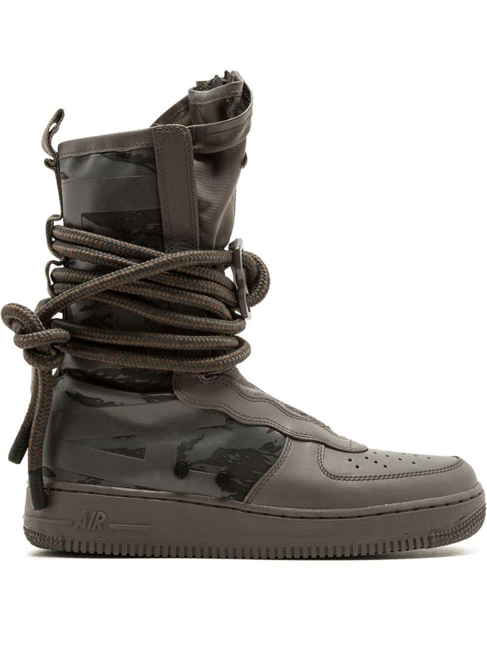 Nike Leather Air Force 1 Boots in Brown for Men | Lyst