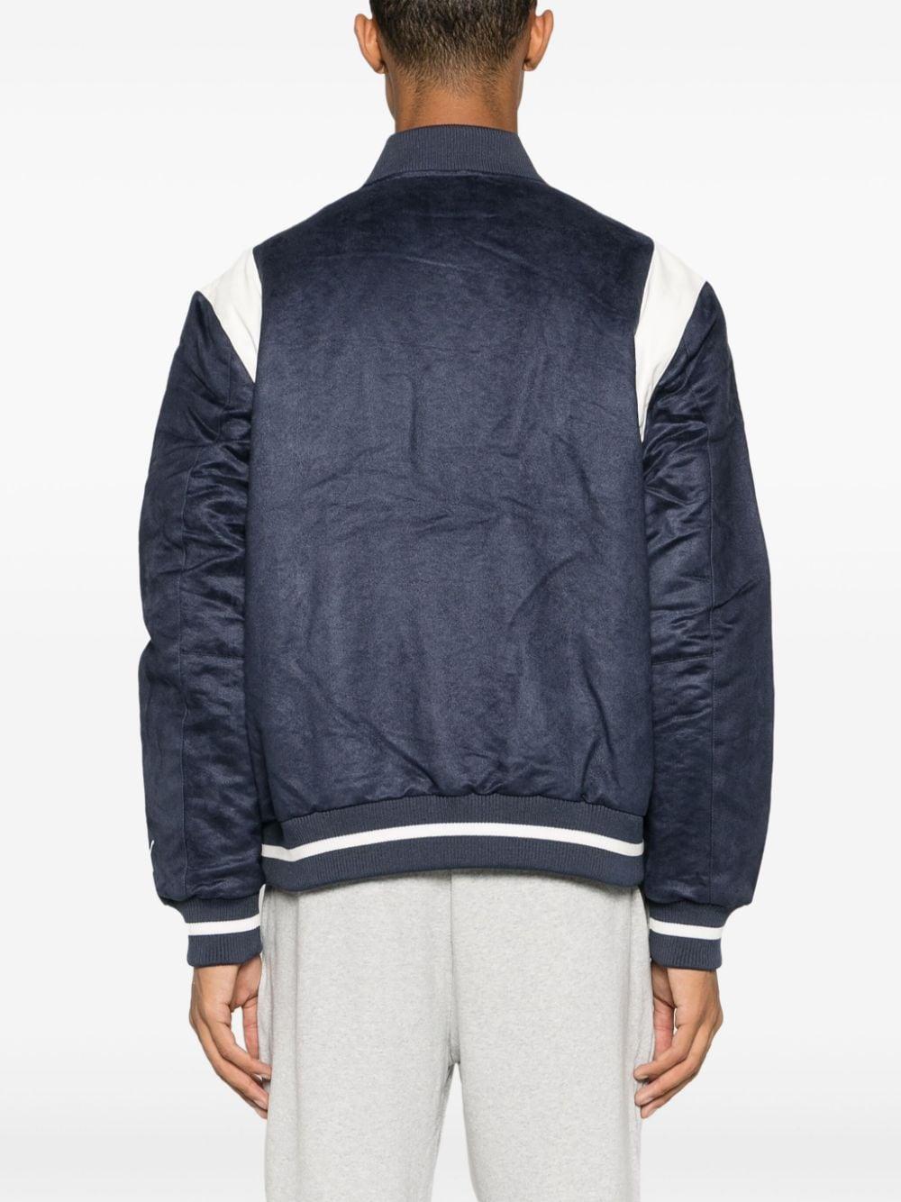 PUMA X Staple Logo-patch Varsity Jacket in Blue for Men | Lyst UK