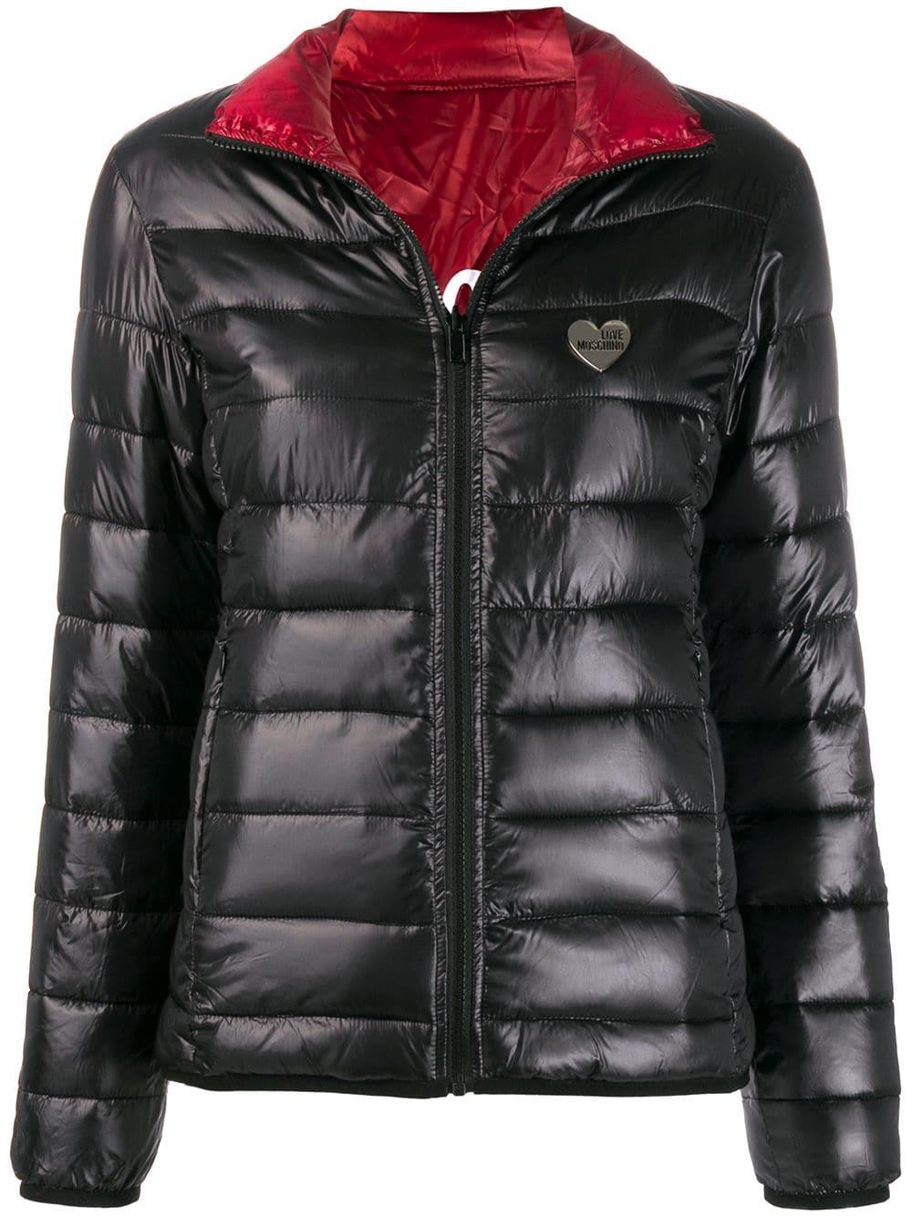 love moschino padded coat