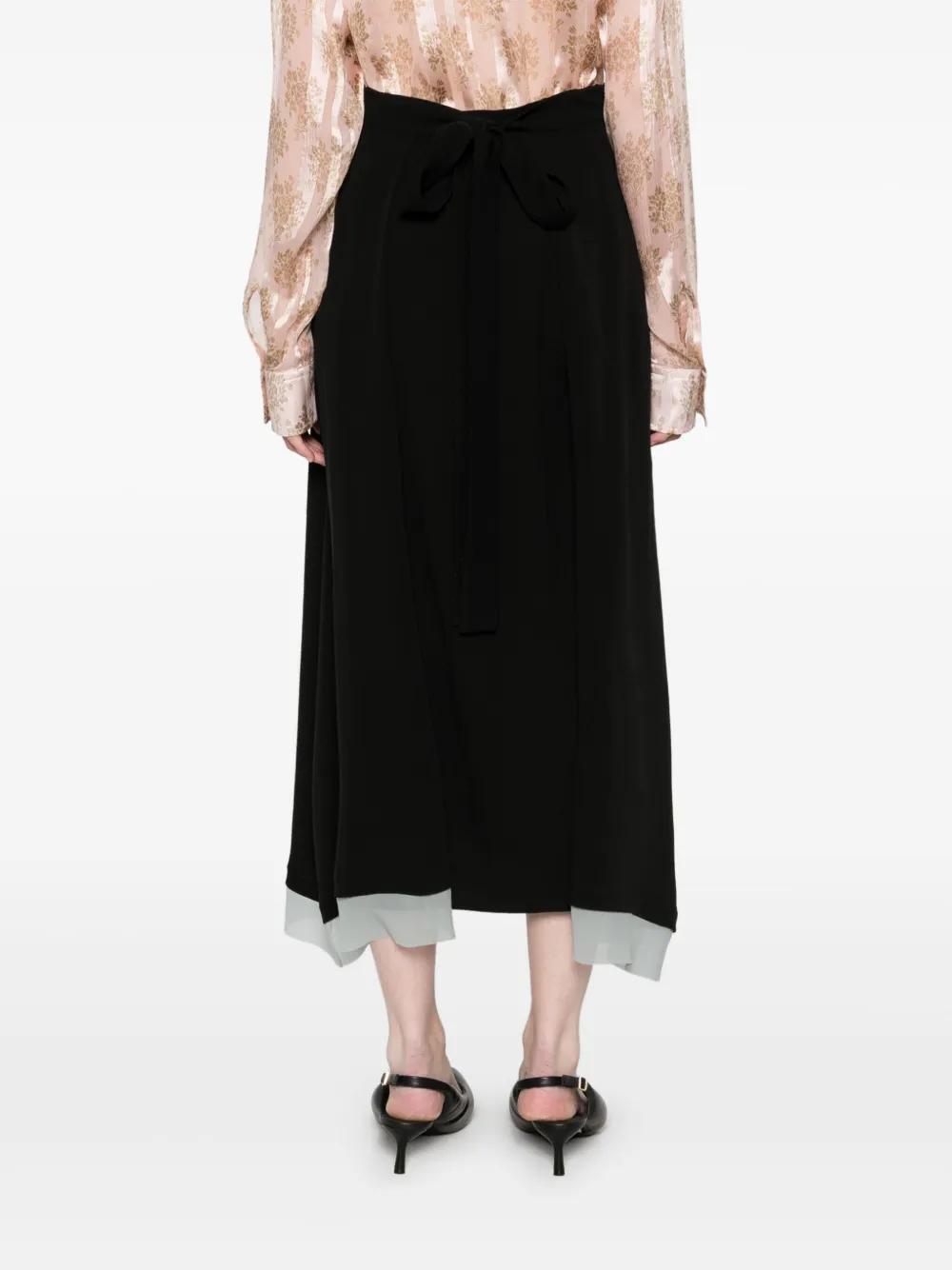 スカート Fendi Black Slim-Fit Long Skirt Fendi Black Slim-Fit Long Skirt Midi in Black | THE LIST