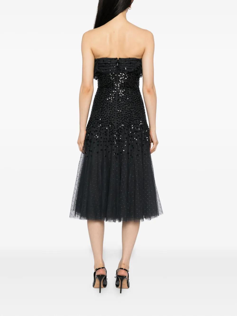 新品未使用 NEEDLE&THREAD スパンコール チュール ドレス UK8 新品未