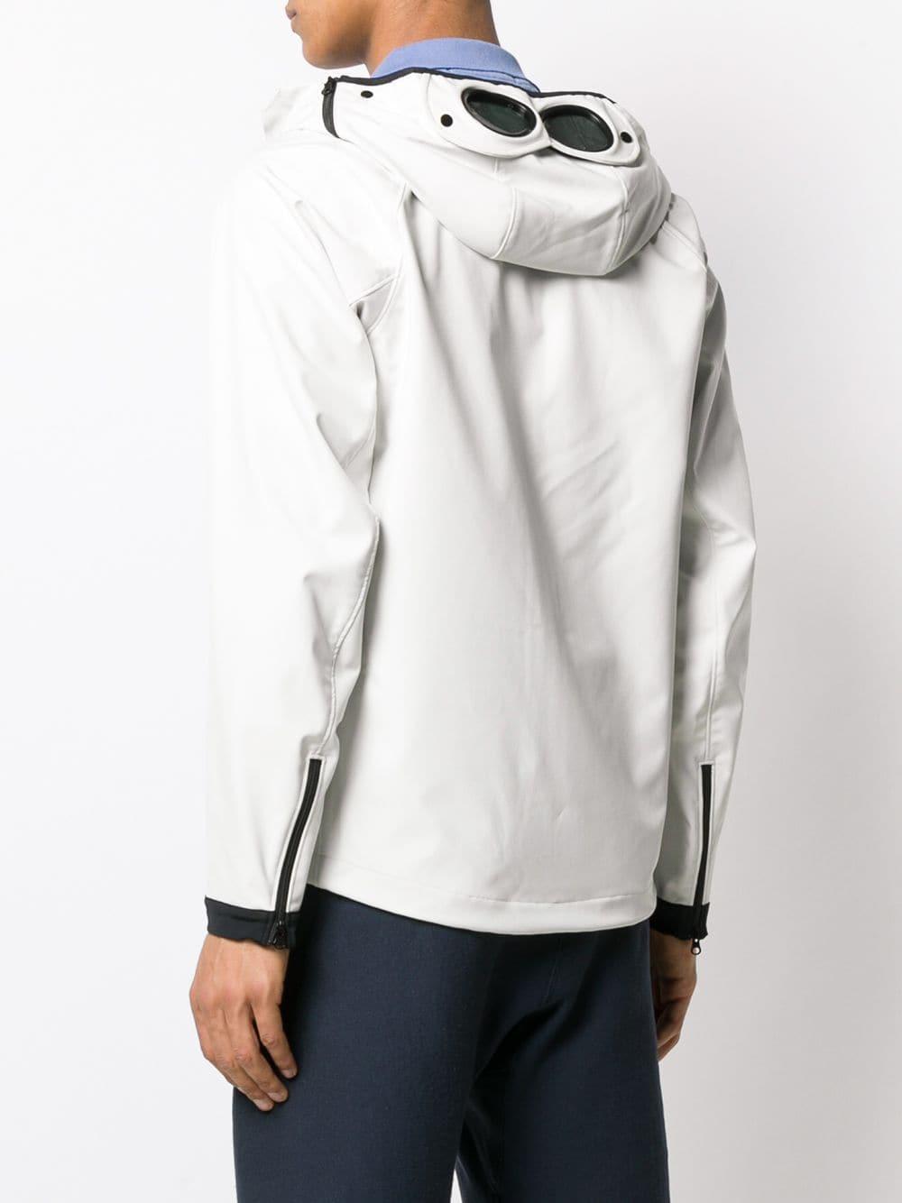 C.P. Company Synthetic Shell Goggle Jacket in White for Men | Lyst UK