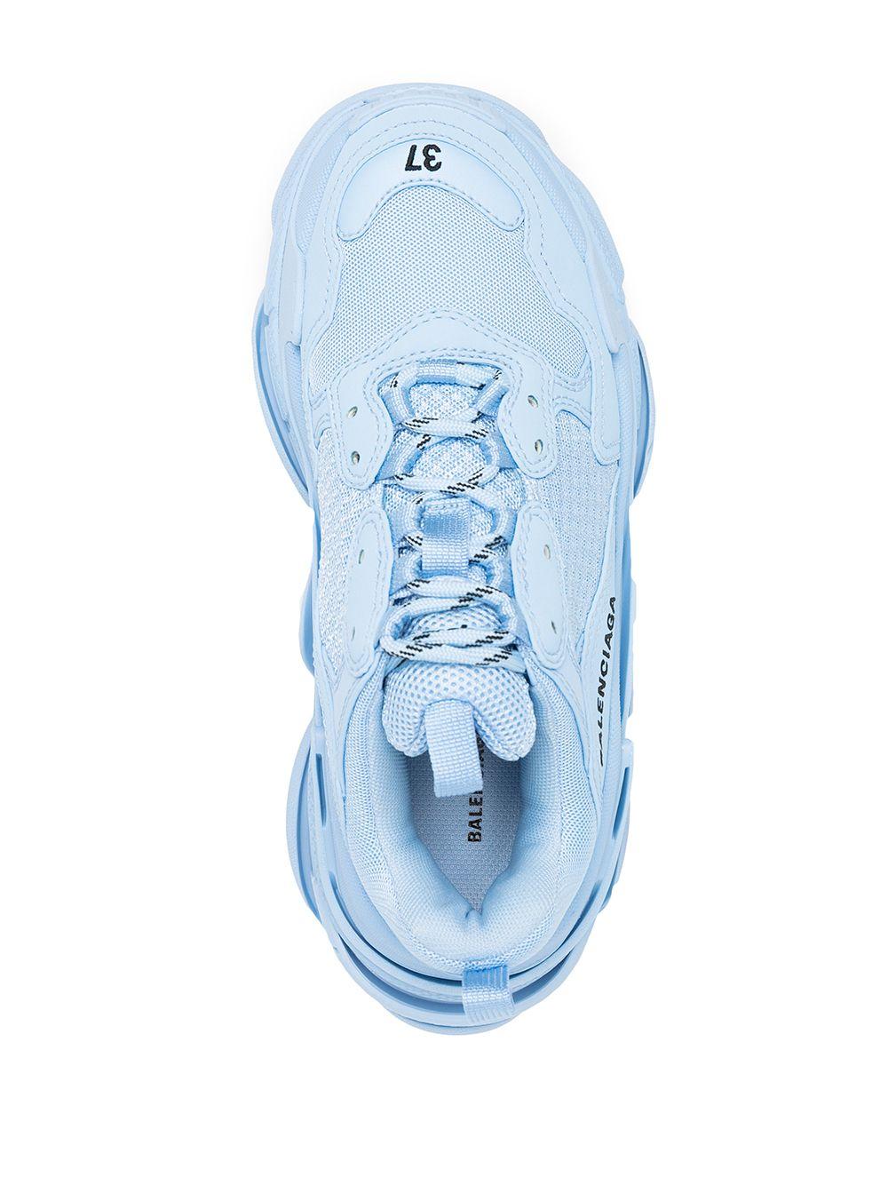 Balenciaga Synthetic Triple S Sneaker in Light Blue (Blue) - Save 41% | Lyst