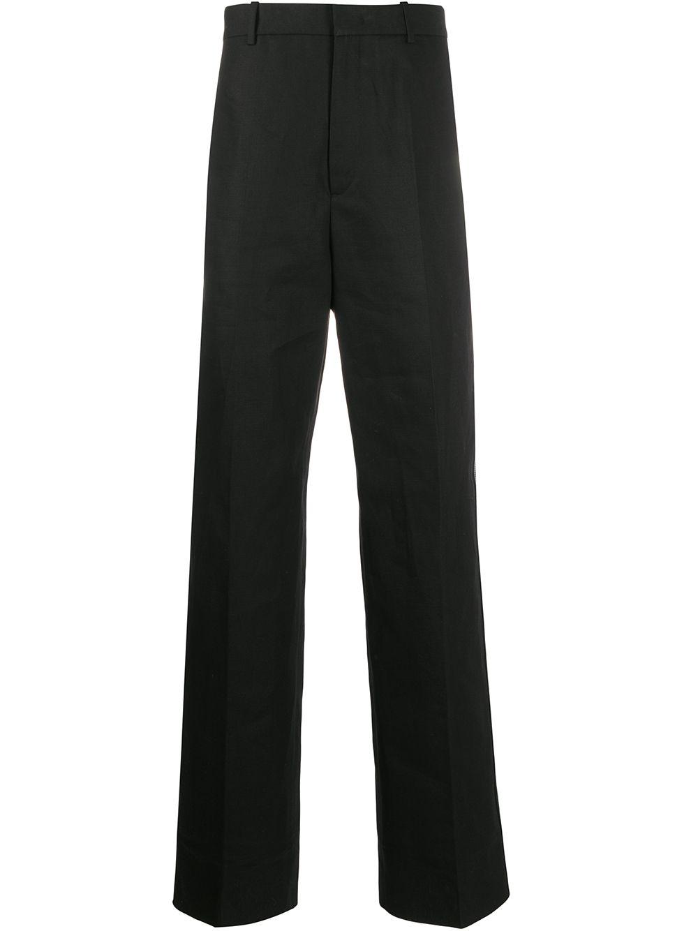 Jil Sander High-rise Straight Trousers in Black for Men - Lyst