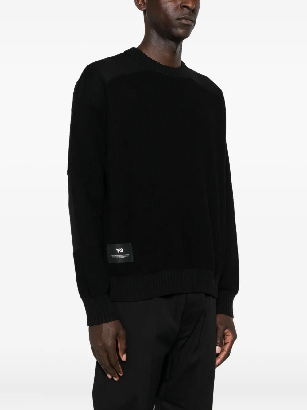 Y-3 KNIT CREW TECH U Knit Tech Sweater Crew SWEATER | 「U - Black 