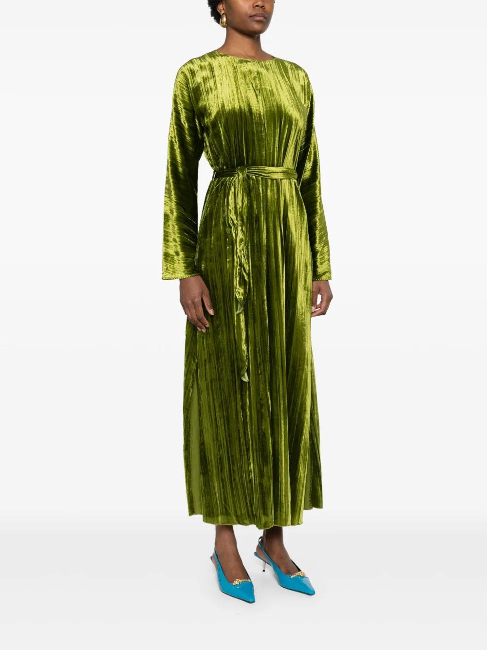 green emerald velvet dress The Maggie