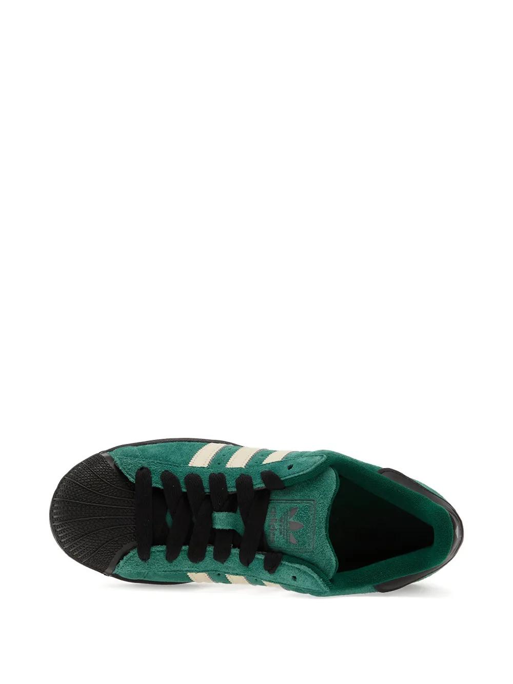 adidas Superstar Ii Striped Sneakers in Green for Men | Lyst