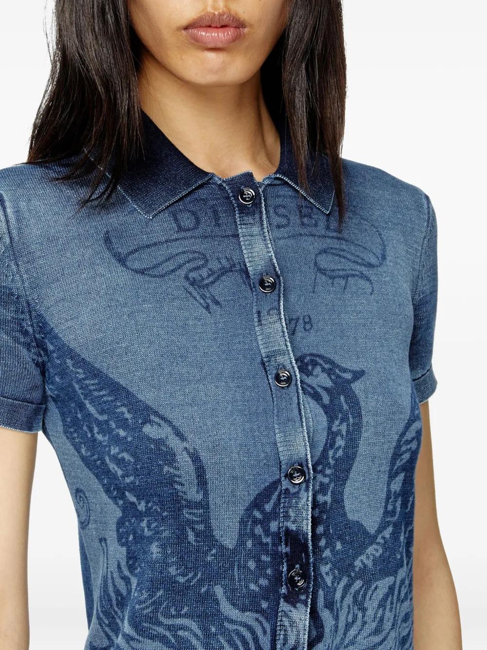DIESEL ダークブルー ショートスリーブシャツ DIESEL ダークブルー ショートスリーブシャツ（ショートスリーブ