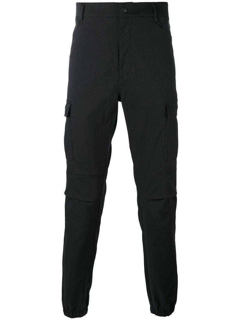 adidas Originals Synthetic Slim-fit Cargo Pants in Black for Men - Lyst