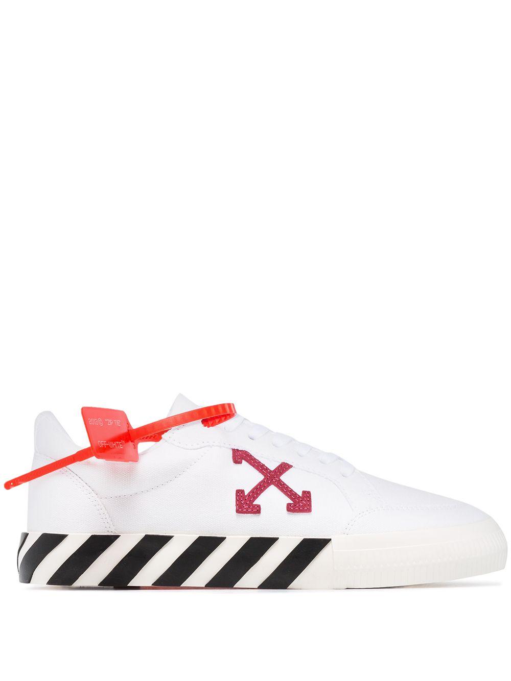Off-White c/o Virgil Abloh Low Vulcanized Canvas Sneakers in White | Lyst  Australia