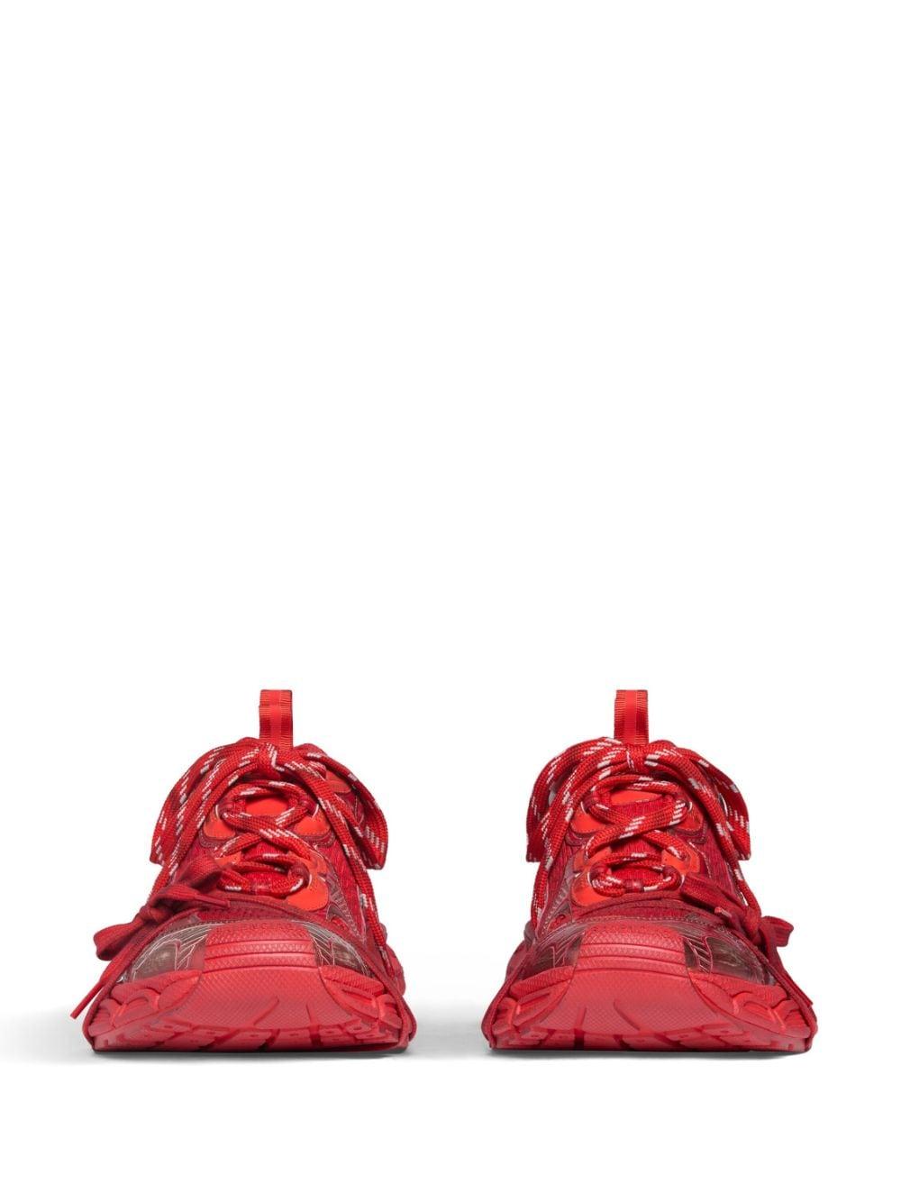 Balenciaga 3xl Mesh-panel Sneakers in Red