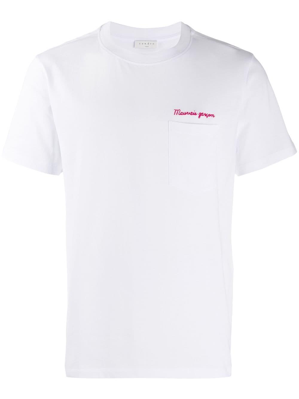 coping lager Også Sandro Mauvais Garçon T-shirt in White for Men | Lyst