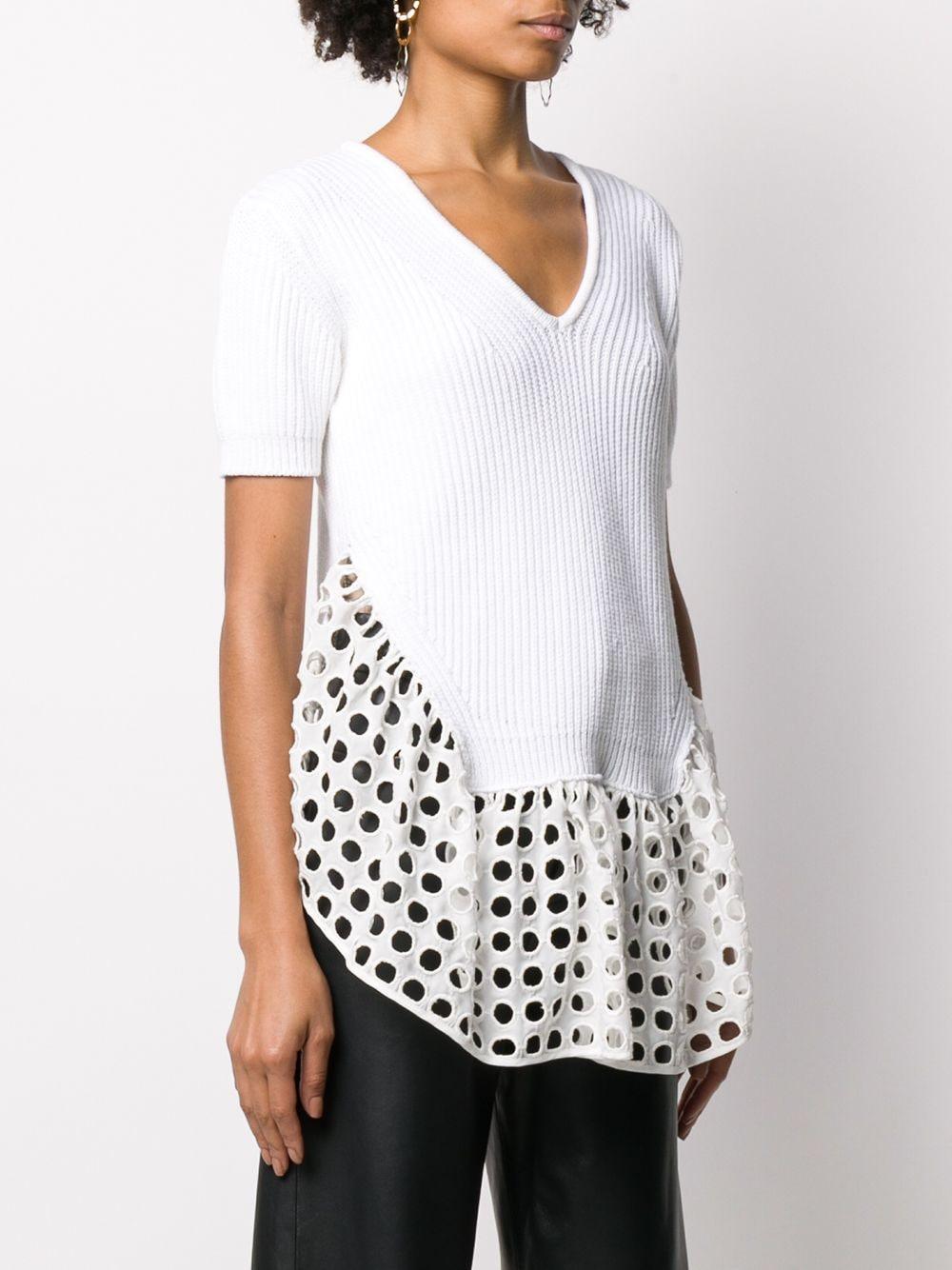 white knitted top ladies