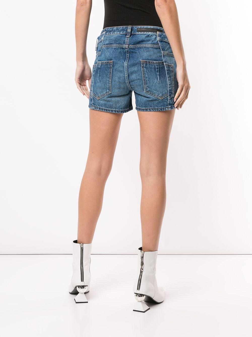 Unravel Project Lace-up Denim Shorts in Blue - Lyst