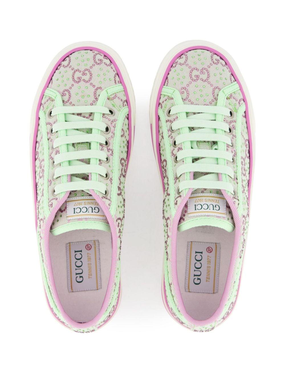 Gucci Tennis 1977 Gg-Canvas Sneakers in Green Lyst UK