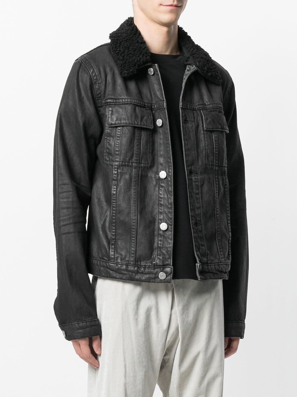 Cotton Sherpa Collar Trucker Jacket 
