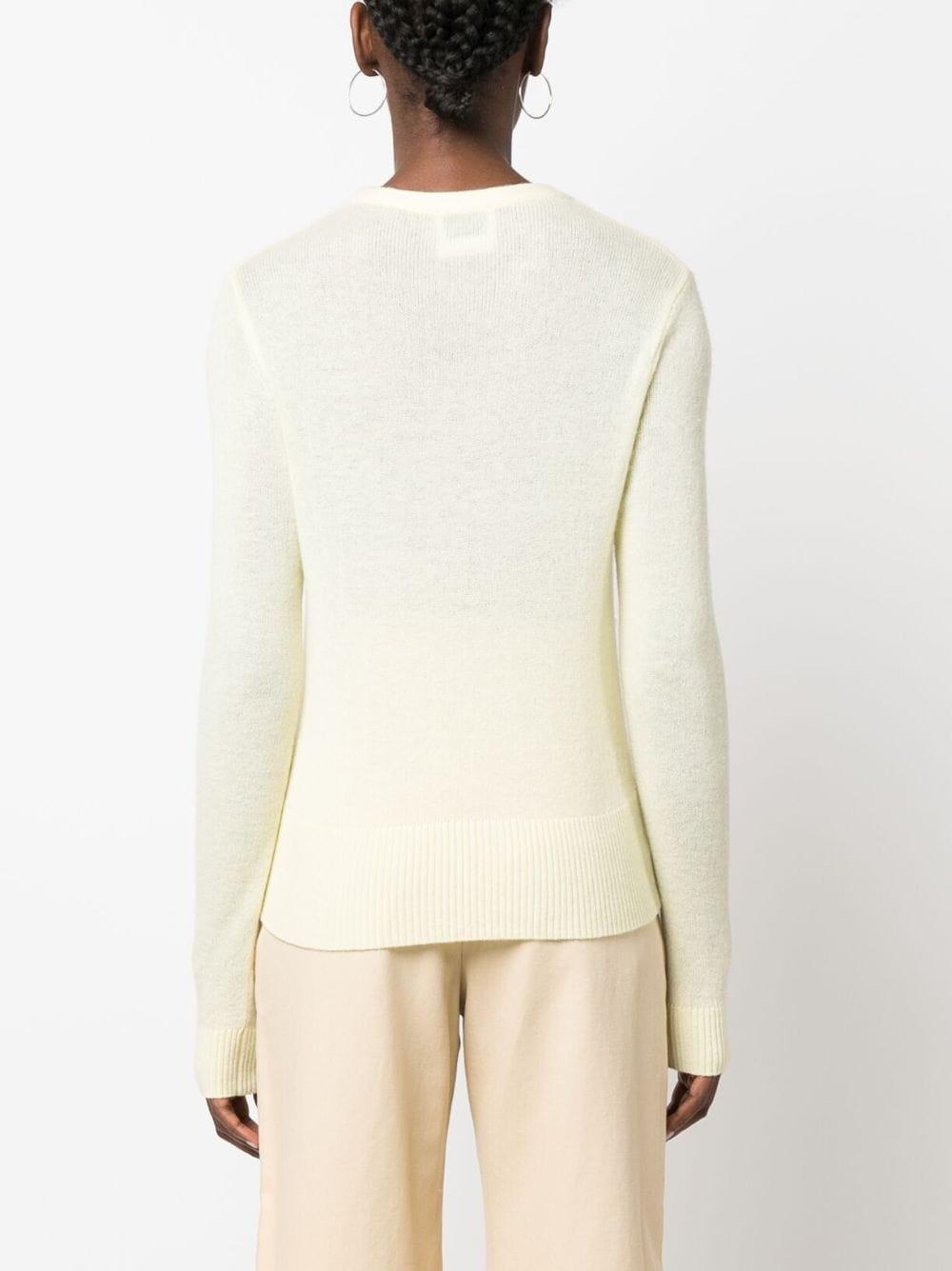 Cream fine store knit jumper
