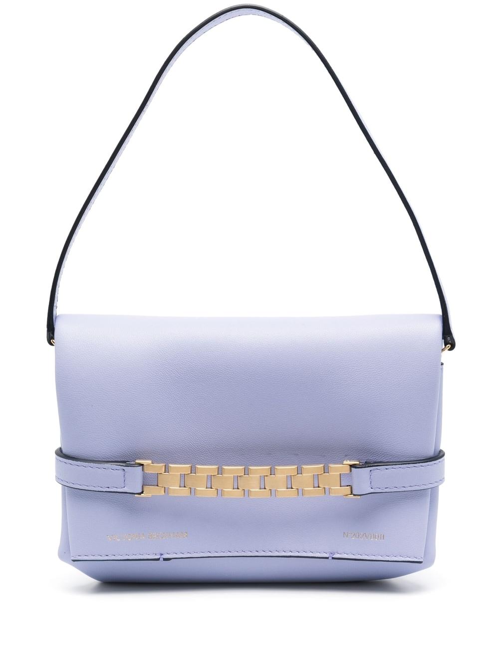 Victoria Beckham Mini Chain Pouch Tote Bag in Purple | Lyst