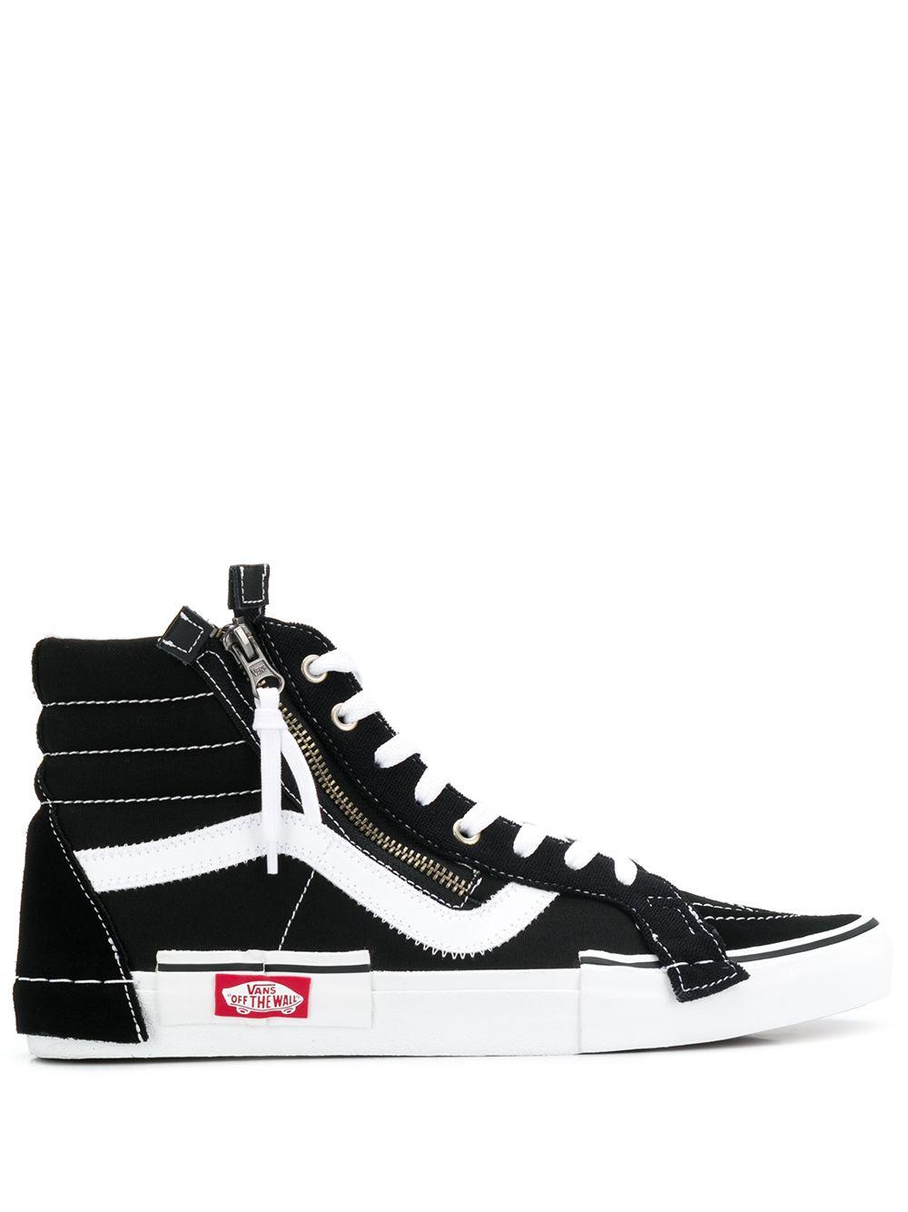 zip up high top vans