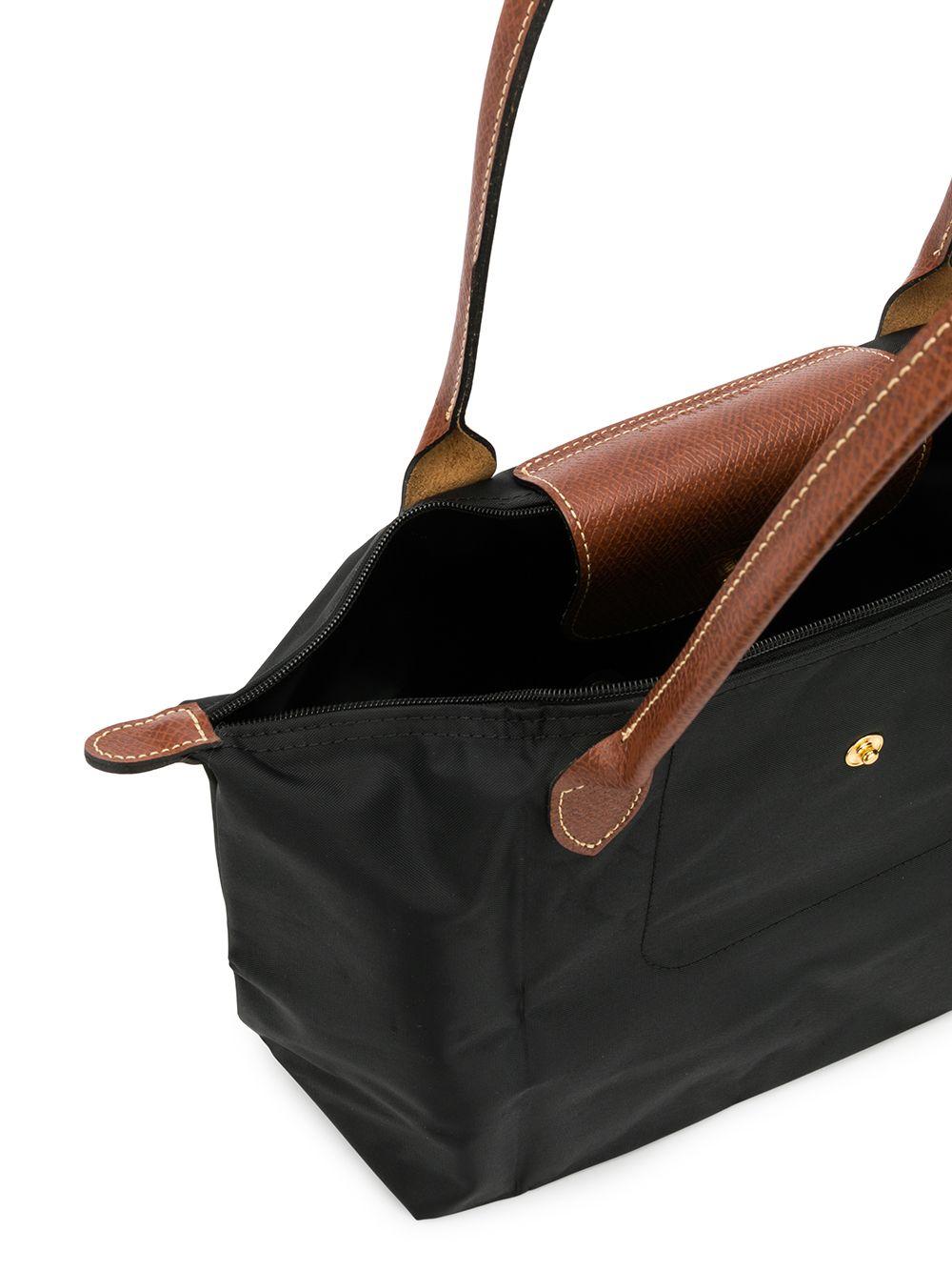 Longchamp Medium Le Pliage Shoulder Bag in Black | Lyst
