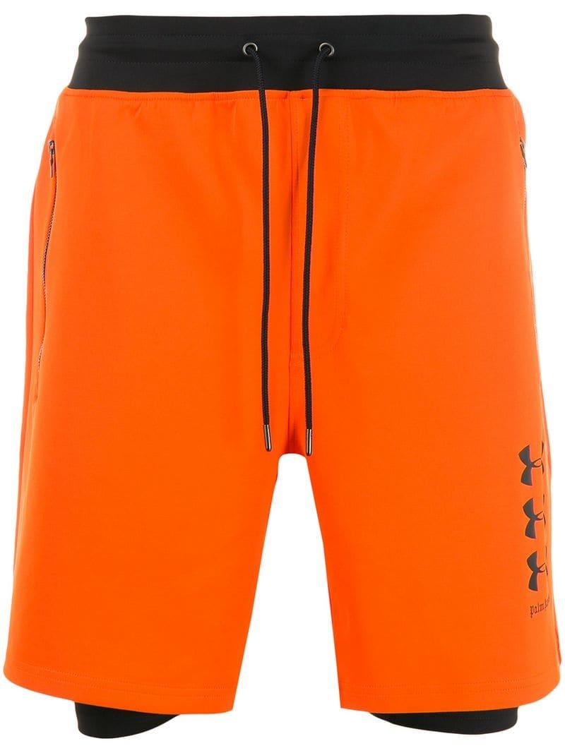 Palm Angels Synthetic X Under Armour Shorts in Orange for Men | Lyst