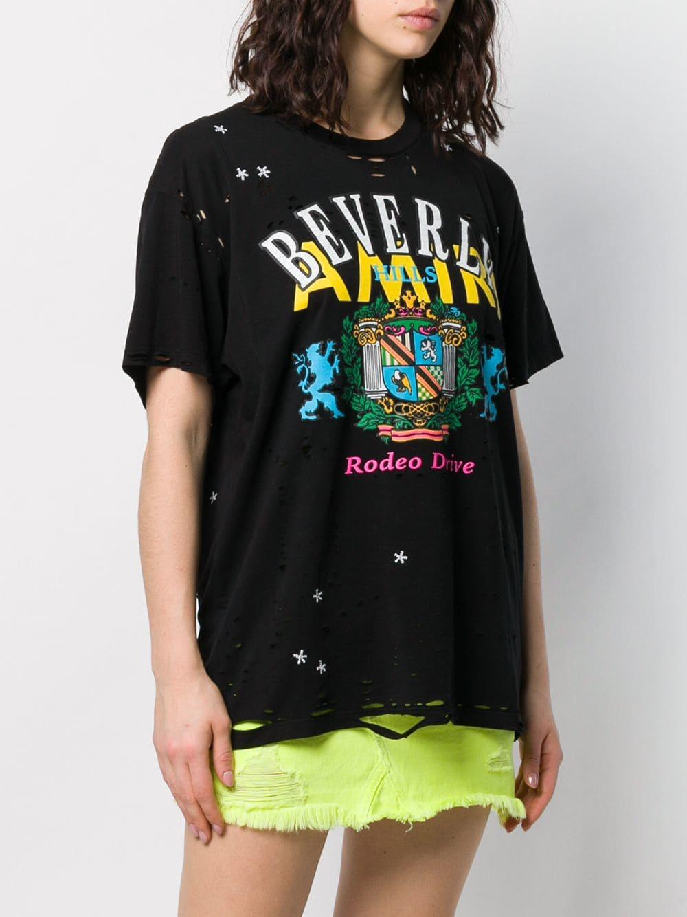 Amiri Katoen T-shirt Met Beverly Hills 