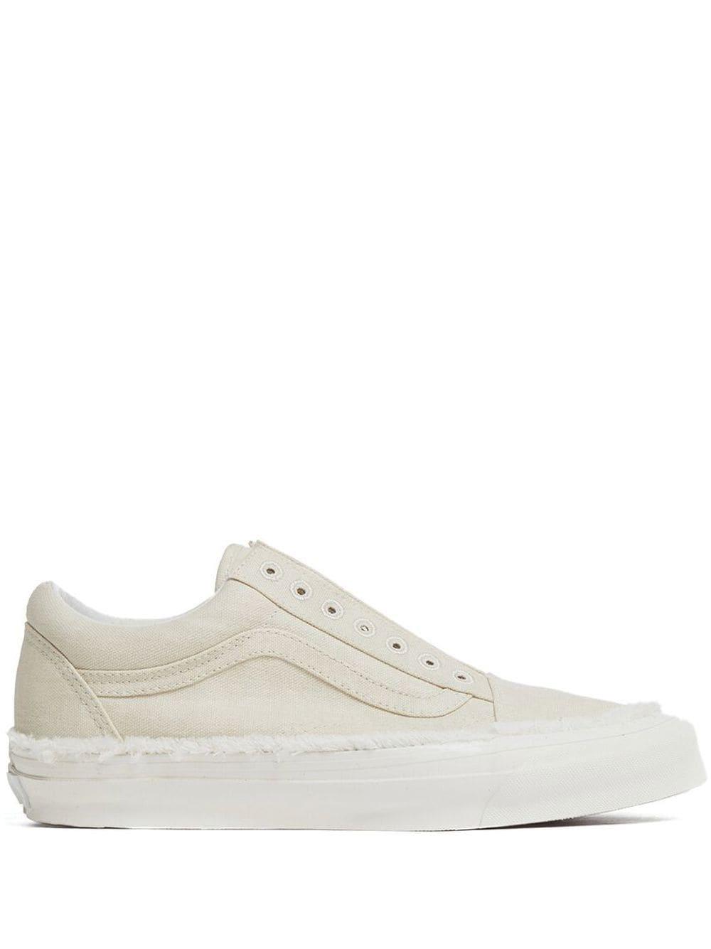 Vans Old Skool Laceless Sneakers in White for Men | Lyst