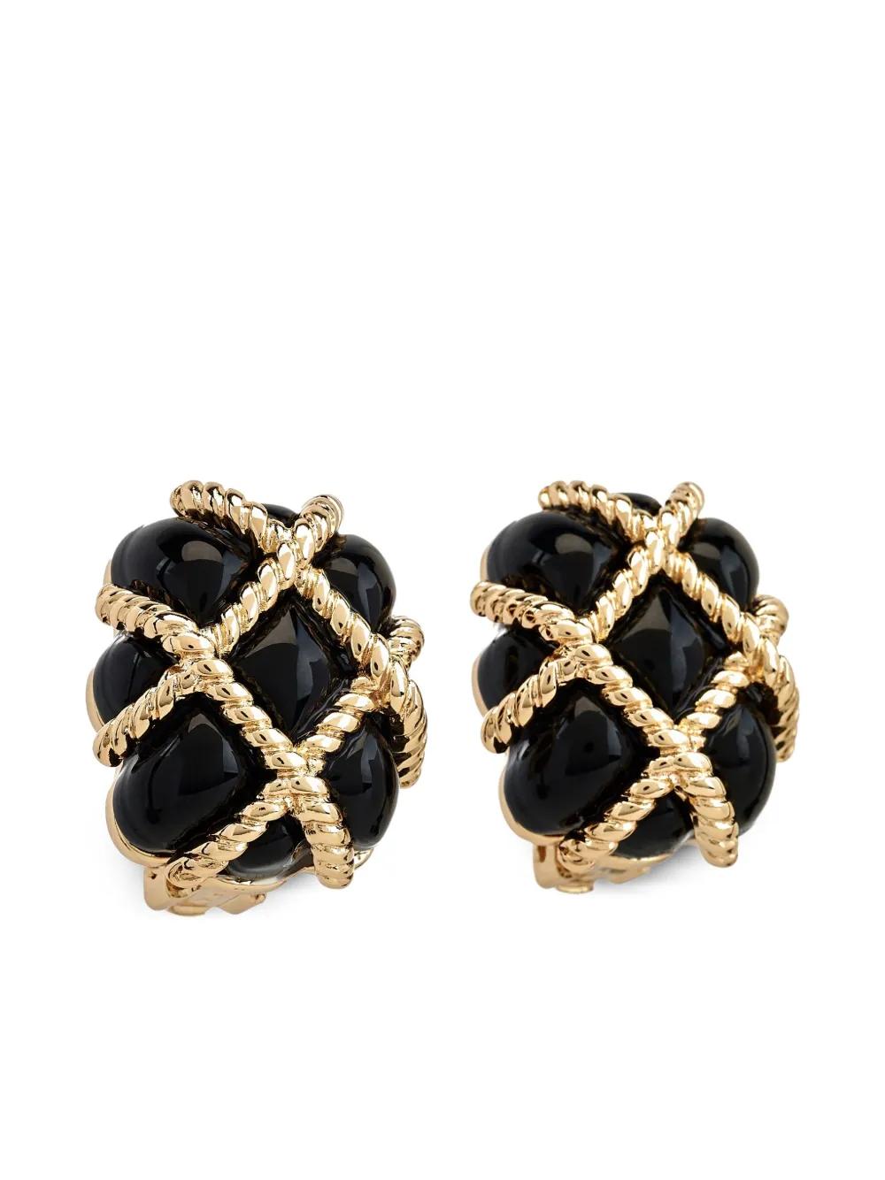 Kenneth Jay Lane ピアス ブラック パール ハギー 黒 Kenneth Jay Laneをオンラインでショッピング | セール & ニュー