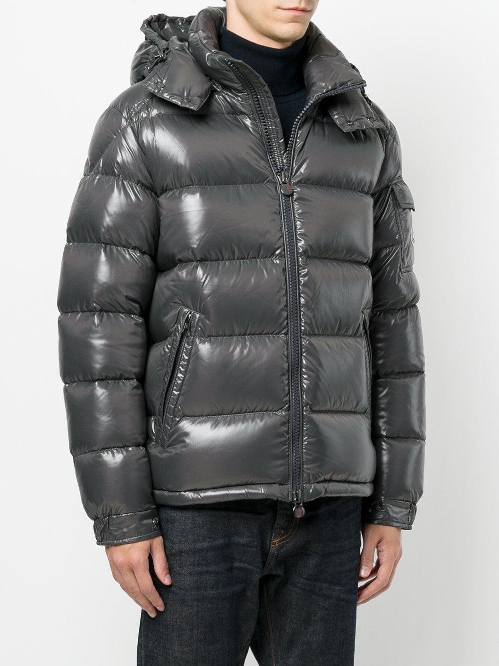 Moncler Synthetic Maya Padded Jacket in Grey (Gray) for Men - Lyst
