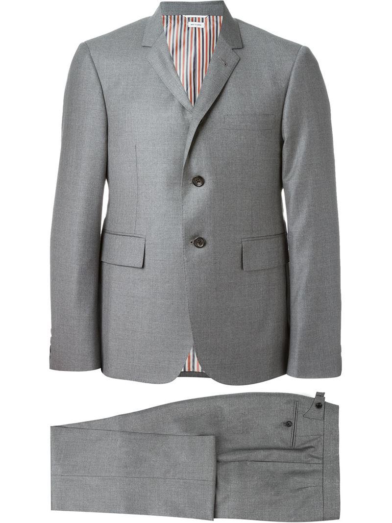 Thom Browne Two Piece Suit in Gray for Men - Lyst
