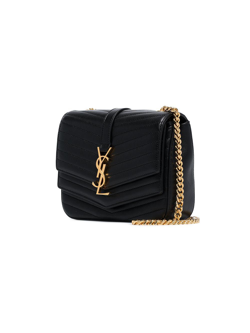 Yves Saint Laurent, Bags, Ysl Sulpice Medium In Black Matelasse Leather