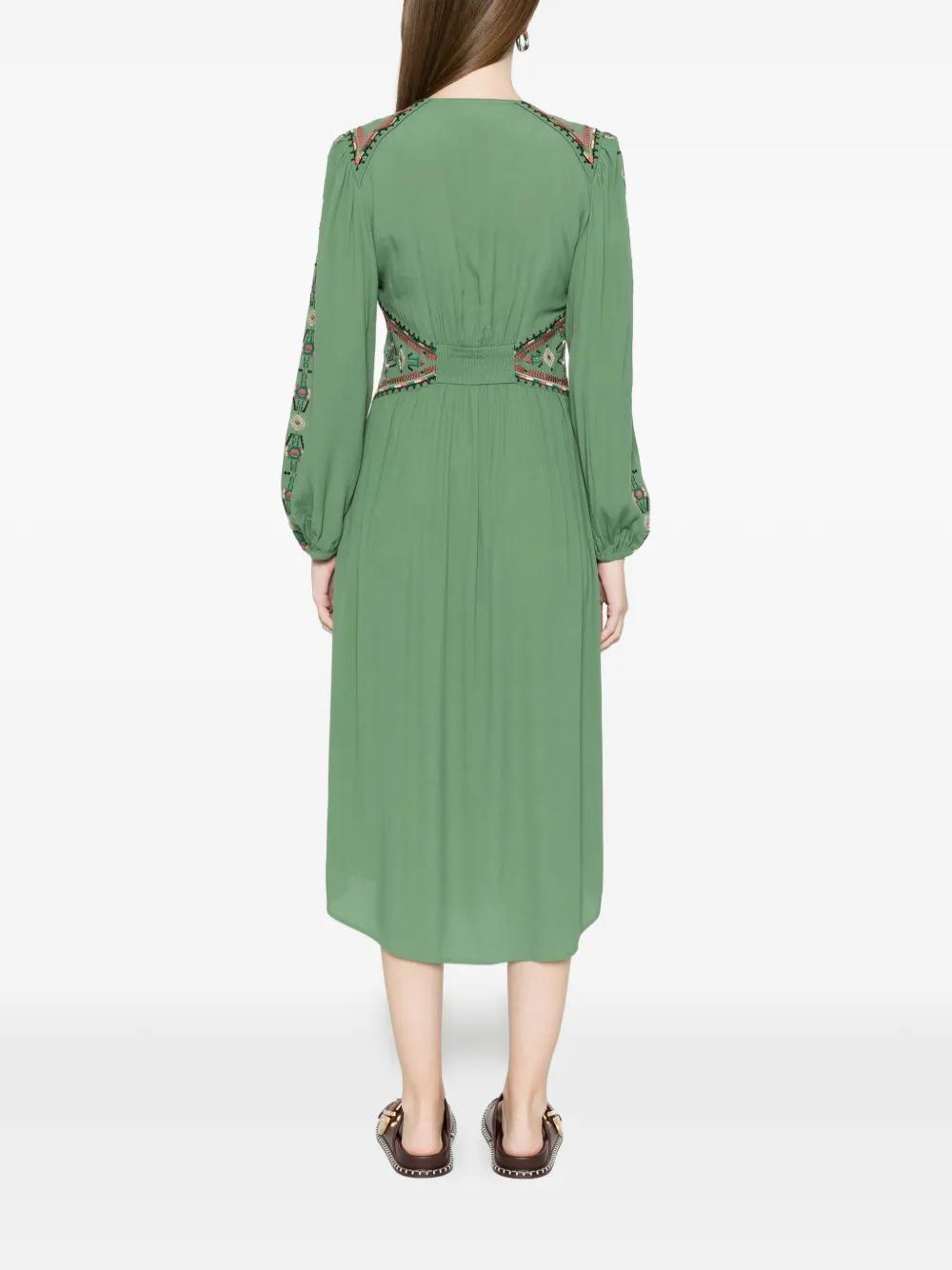 emerald green mermaid dress with sleeves Opulent Emerald Mermaid Dress– Teuta Matoshi main image 0