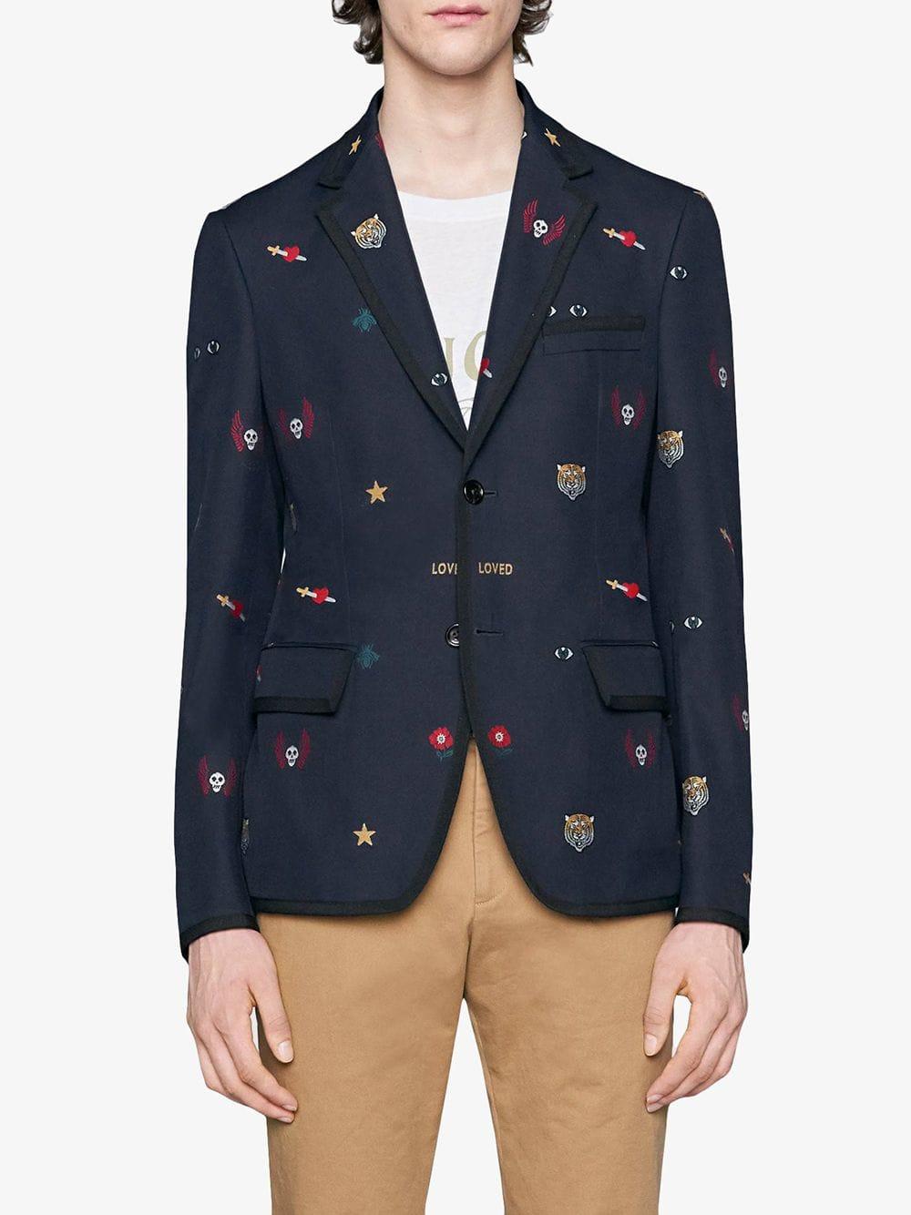 Gucci Cambridge Jacket With Symbols in 