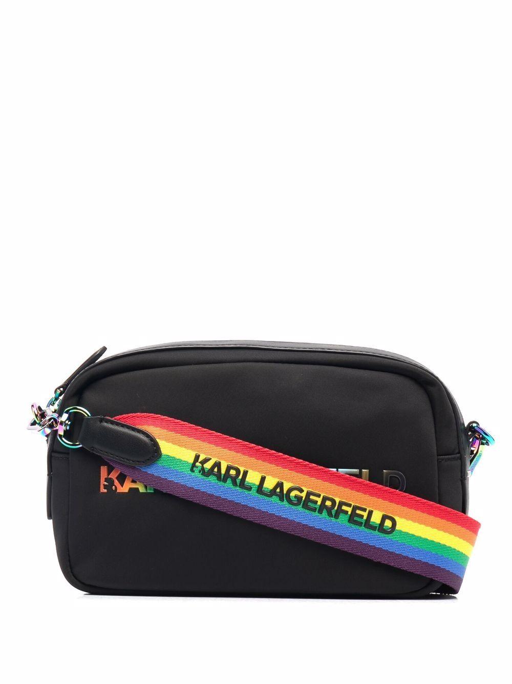 Karl Lagerfeld Small K/pride Crossbody Bag in Black | Lyst