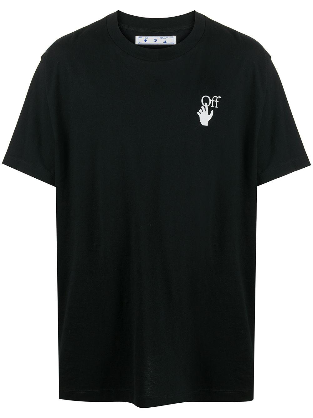 Off-White c/o Virgil Abloh Cotton Cut Here T-shirt in Black for Men ...