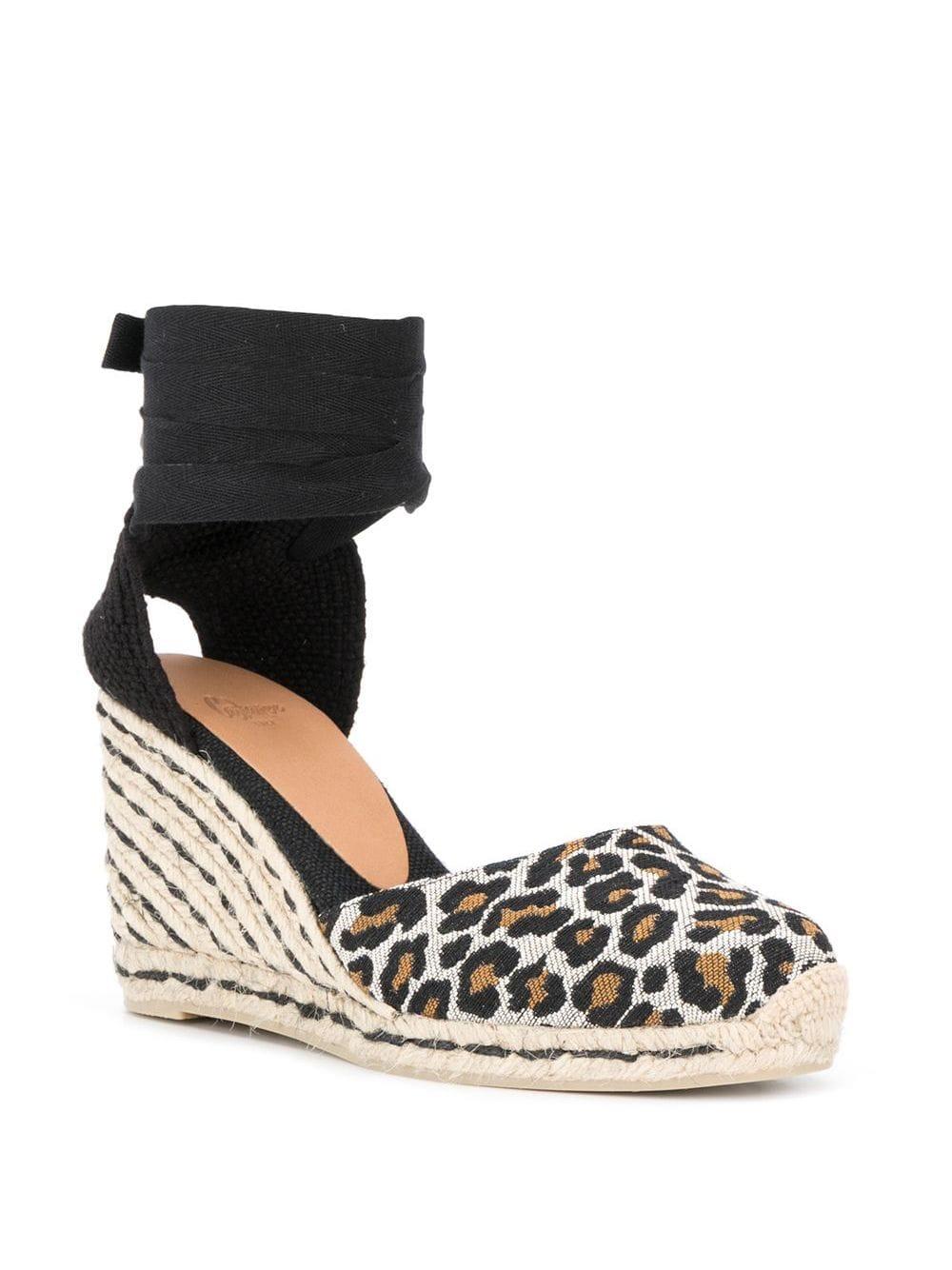 wedges leopard print