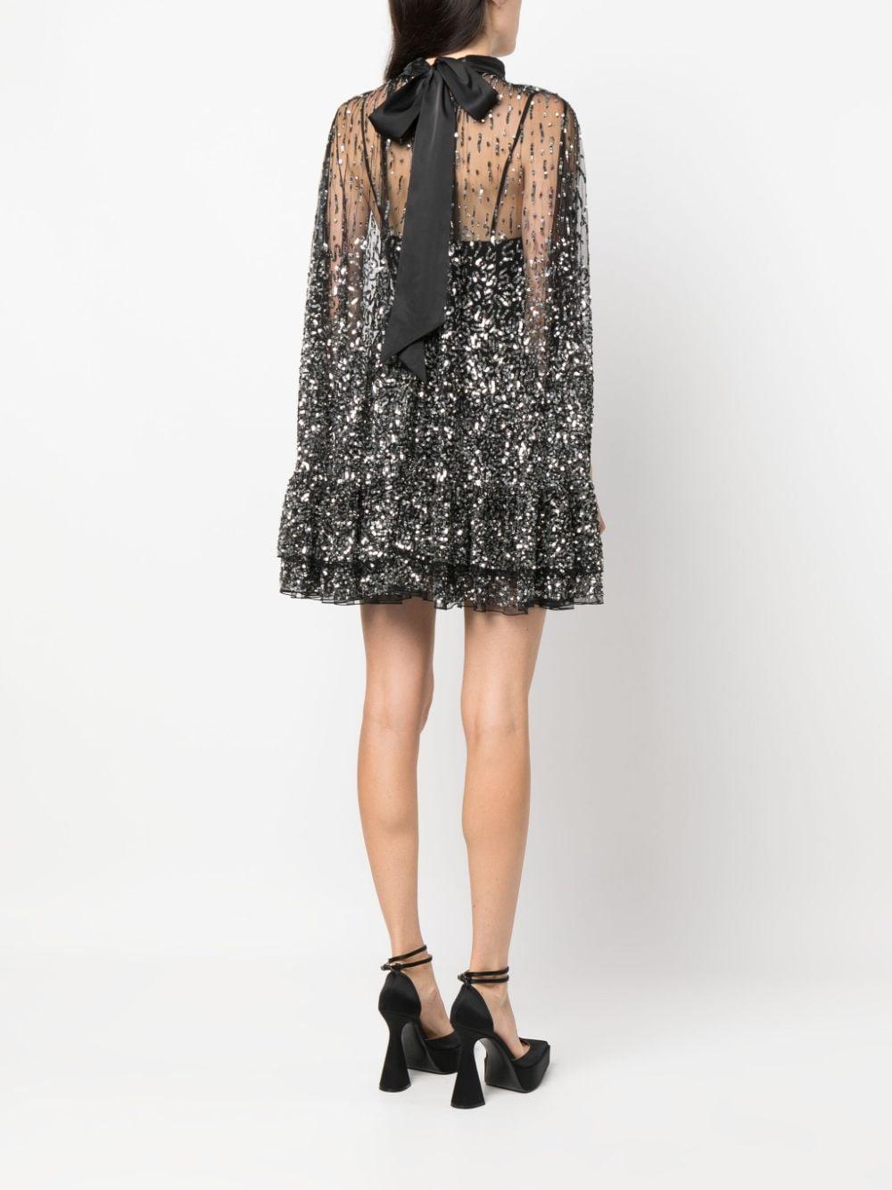 Alice and olivia sequin floral dress online