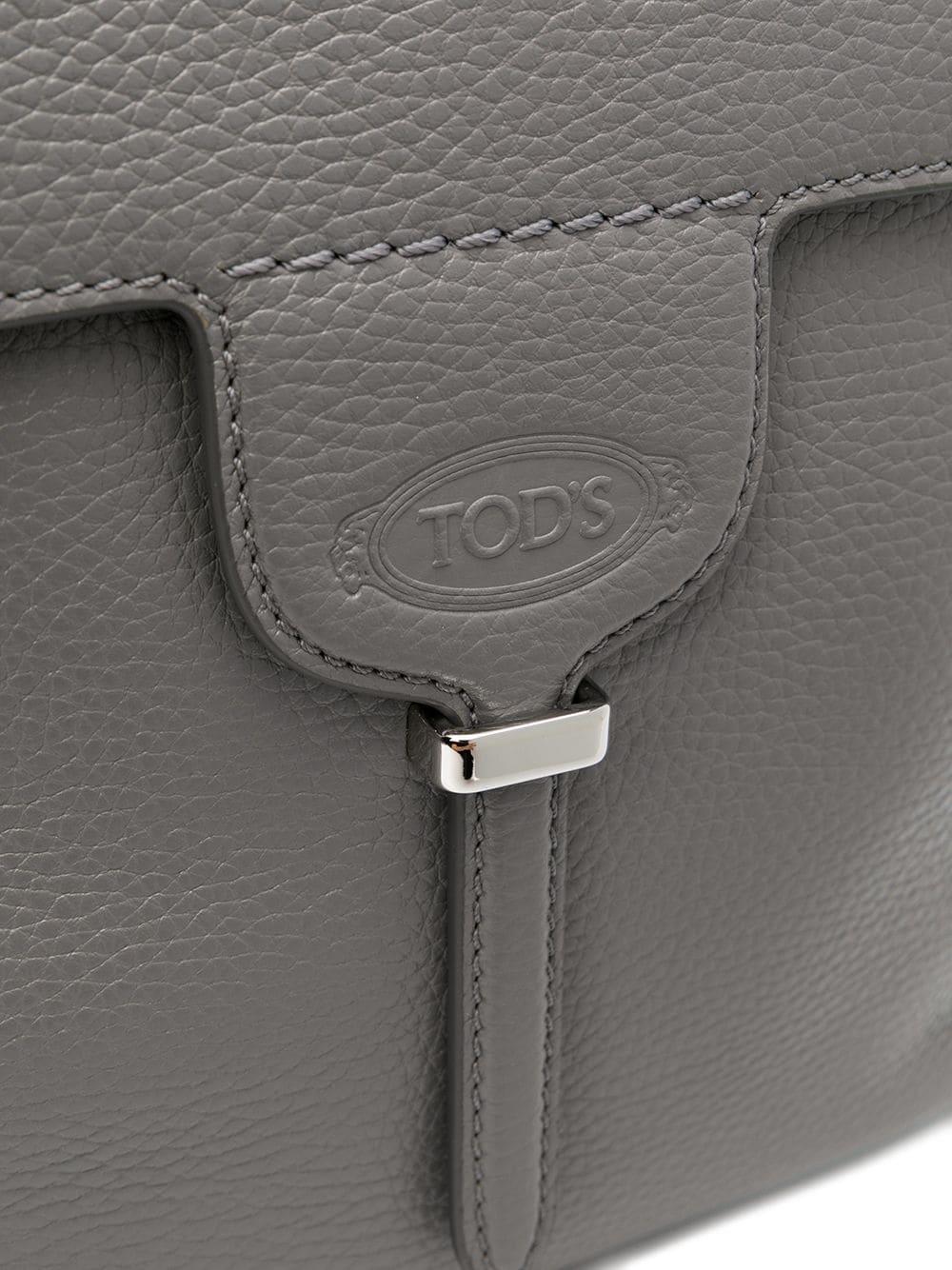 Tod's New Joy Sacca Crossbody Mini Bag in Gray