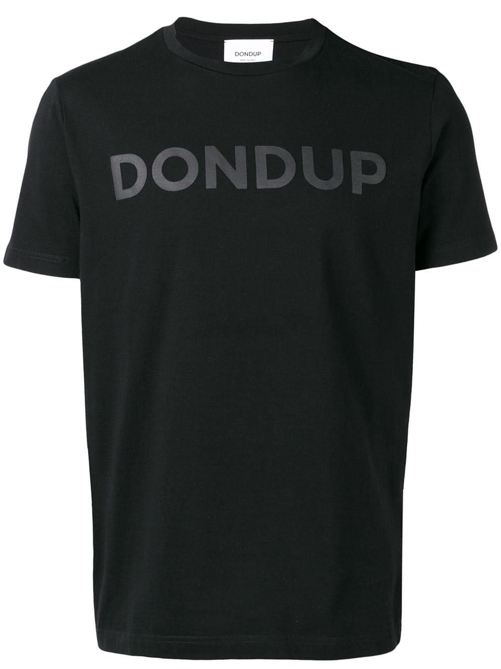 Dondup Logo T-shirt in Black for Men - Lyst