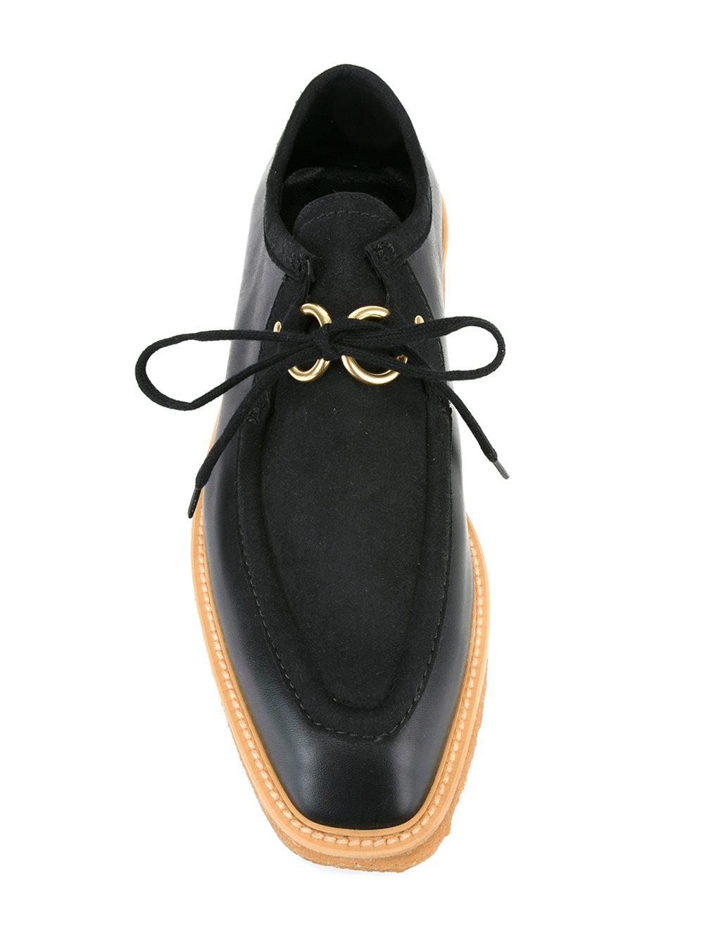 Stella McCartney Leather Brody Chunky Shoes in Black - Lyst