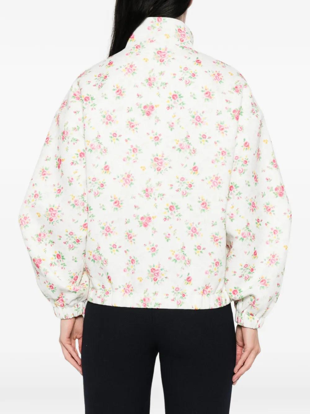 ShuShu/Tong Floral Jacket in White | Lyst