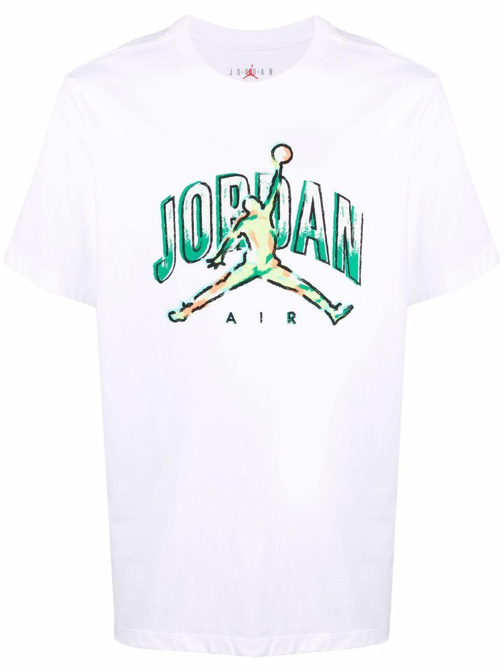 Camiseta con logo estampado Nike de Algodón de color Blanco para hombre |  Lyst