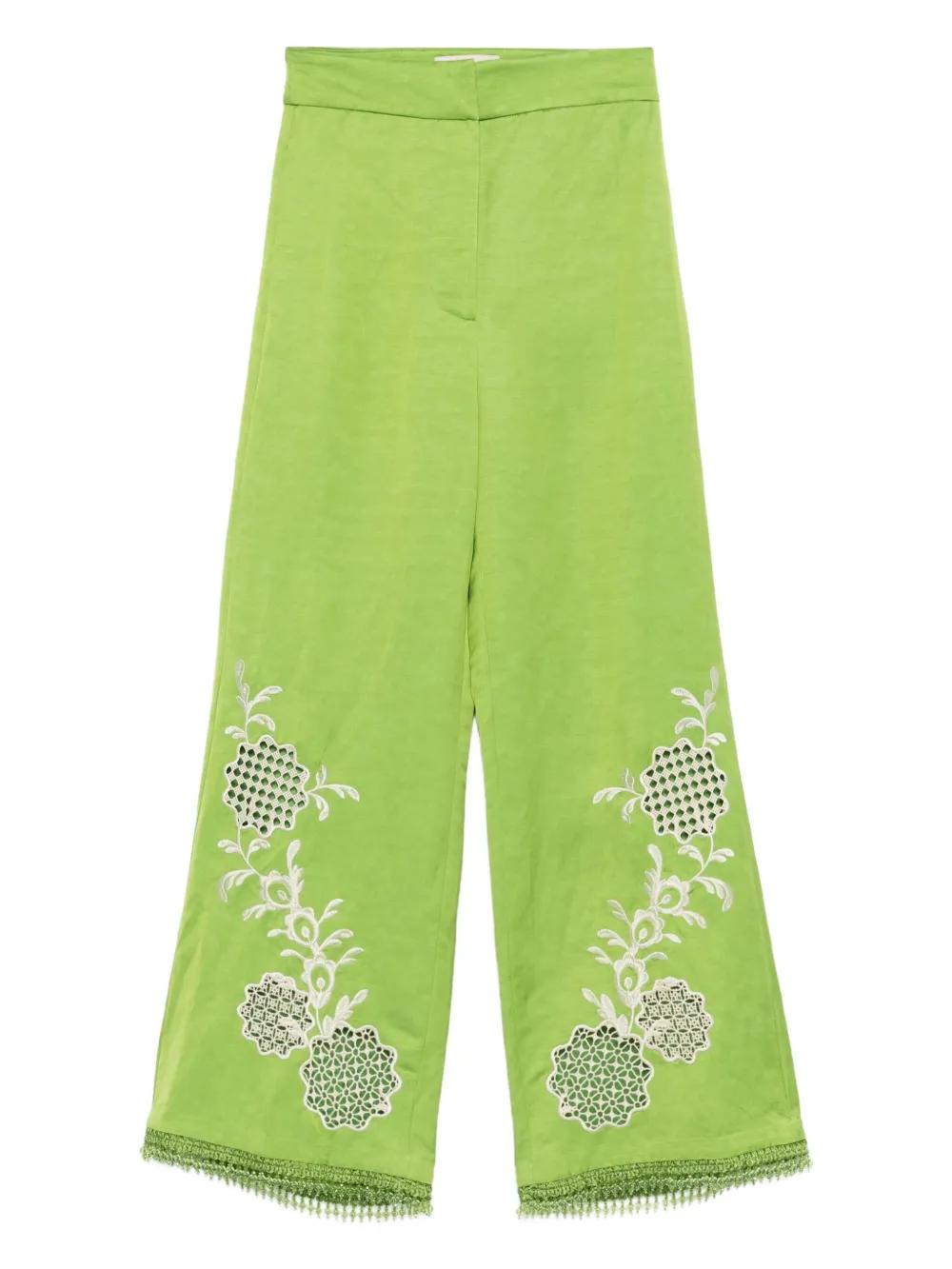 パンツ Alemais Grass Green La Musica Trousers ALEMAIS La Musica Trousers | Green | FARFETCH