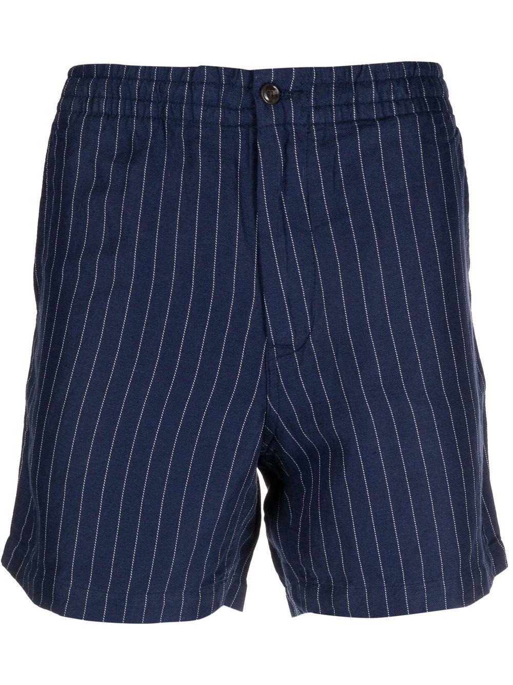Polo Ralph Lauren Pinstripe-pattern Tailored Shorts in Blue for Men | Lyst
